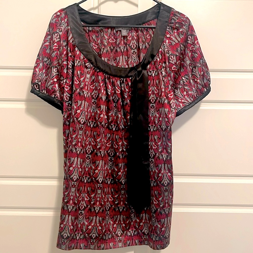 Black & Red Blouse